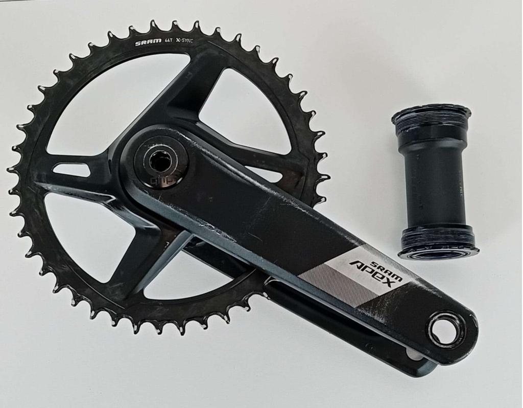 Sram Apex 1x12 crankstel DUB Wide met T47 bottom bracket, Fietsen en Brommers, Gebruikt, Overige typen, Niet ingevuld, Ophalen of Verzenden