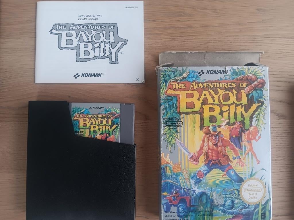 NES - The Adventures of Bayou CIB!, Spelcomputers en Games, Games | Nintendo NES, Avontuur en Actie, Gebruikt, 1 speler, Ophalen of Verzenden