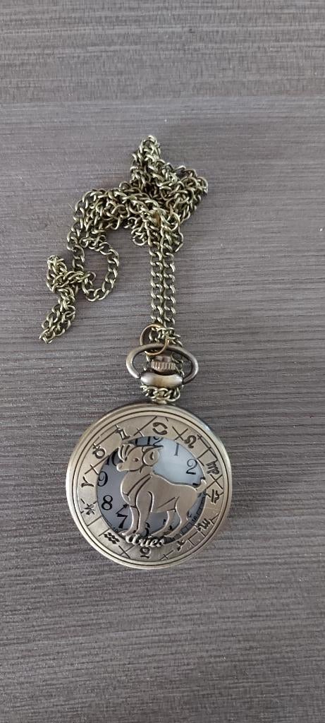Zakhorloge met ketting met sterrenbeeld, Ophalen of Verzenden, Nieuw