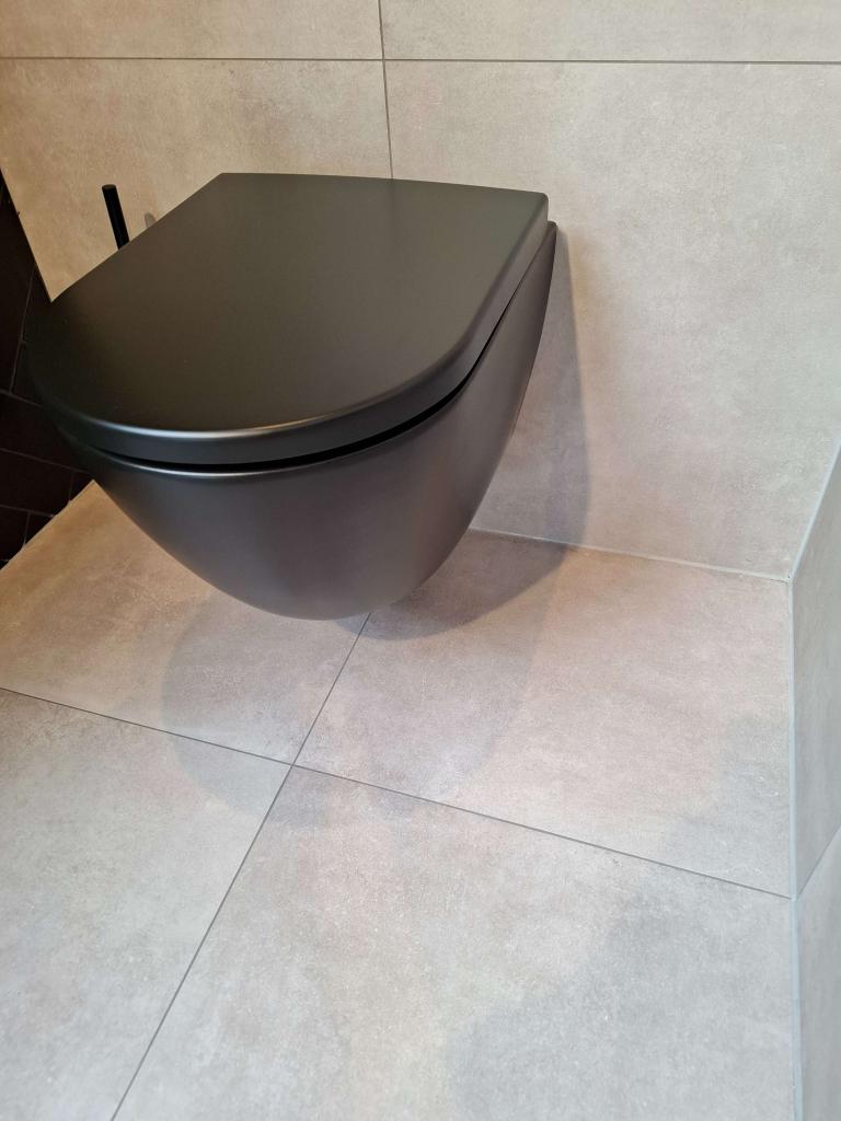Mat zwarte toilet, Niet ingevuld, Nieuw, Toilet, Niet ingevuld