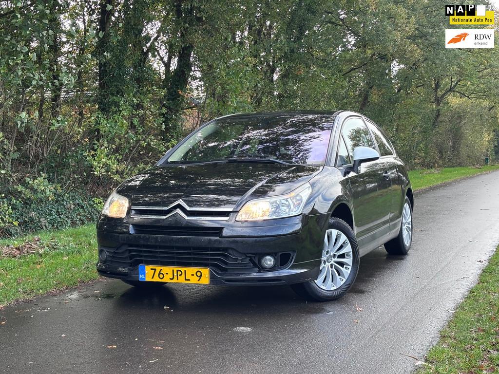 Citroen C4 Coupé 1.6-16V Image | Airco + Cruise, Auto's, Citroën, Voorwielaandrijving, Gebruikt, 4 cilinders, Zwart