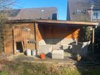Houten Tuinhuis met Overkapping - Opknapper, Tuin en Terras, Tuinhuizen, Ophalen, Tuinhuis, 250 tot 500 cm, Zonder ramen