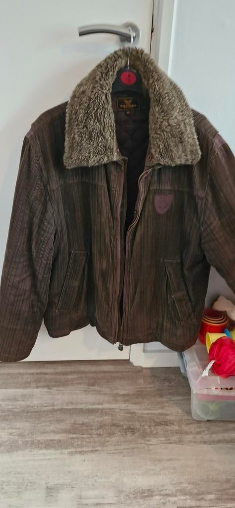 Pall Mall American Classic Corduroy Jas met Bontkraag, Kleding | Heren, Jassen | Winter, Bruin, Maat 56/58 (XL), Pall Mall, Ophalen of Verzenden