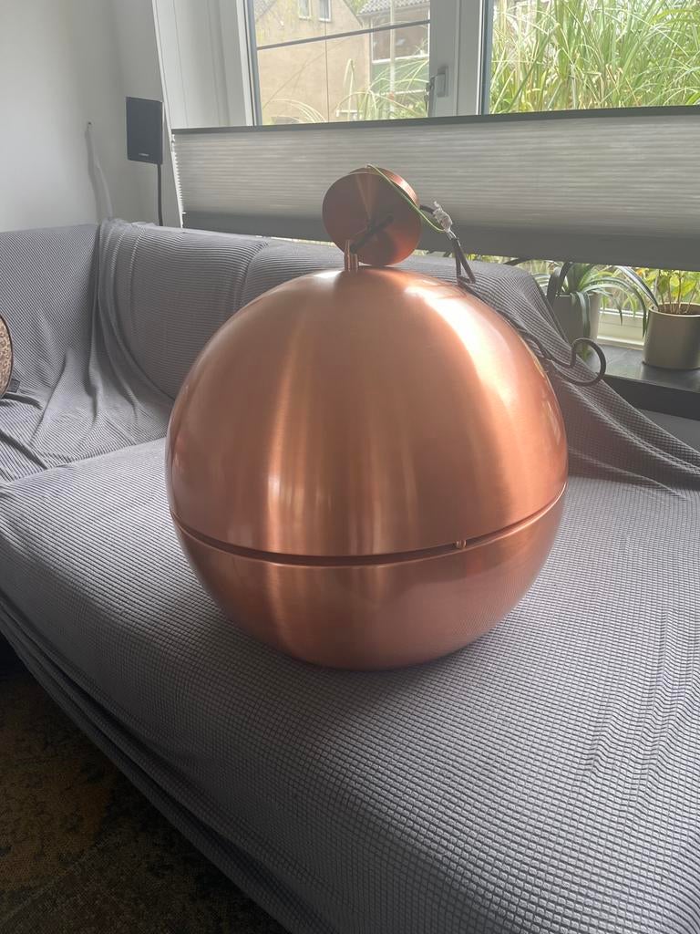 Zuiver hanglamp retro koper, Huis en Inrichting, Lampen | Hanglampen, 50 tot 75 cm, Ophalen of Verzenden, Zo goed als nieuw, Metaal