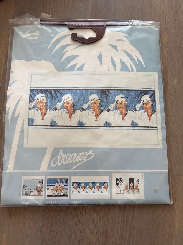 Lanarte Borduurpakket "Dreams" Matrozen, Hobby en Vrije tijd, Ophalen of Verzenden, Nieuw, Handborduren, Borduurpakket
