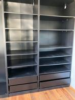 Zwart bruine Pax kasten, Huis en Inrichting, Ophalen, 200 cm of meer, 50 tot 100 cm, Zo goed als nieuw