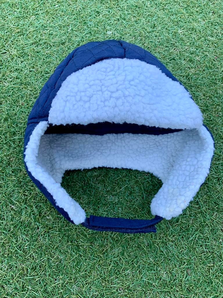 TE KOOP: lekker warme muts van de Hema maat 74/80 ZGAN, Jongetje of Meisje, Ophalen of Verzenden, Zo goed als nieuw, Maat 74