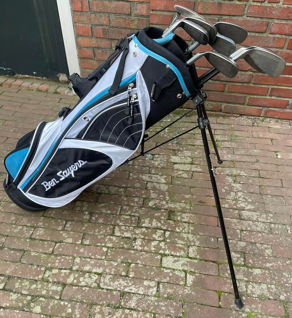 Volledige heren golfset titan steel bigben 4 5 6 7 8 9 pw sw, Ophalen of Verzenden, Zo goed als nieuw, Set