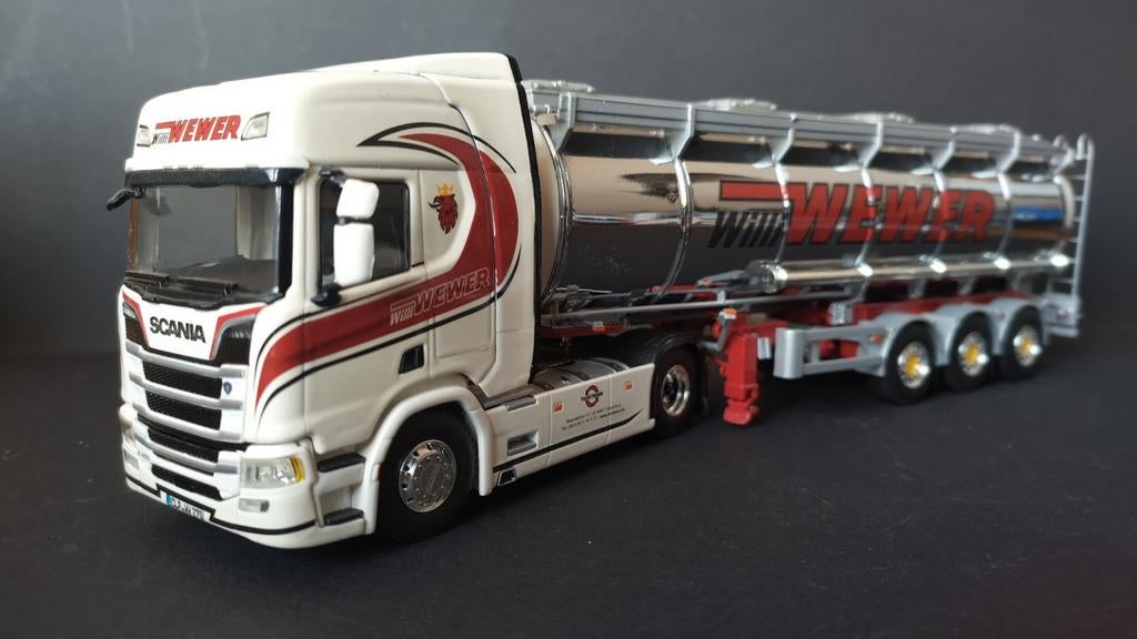 Scania R Highline CR20H 4x2 Tank Trailer Wewer 1:50 Wsi Pol, Info@wsi-models.nl, Gelderland haven 5 Nieuwegein, Wsi Models, Verzenden