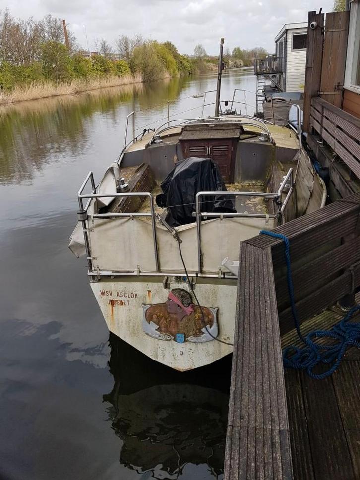 Opknap bootje, Watersport en Boten, Motorboten en Motorjachten, Gebruikt, Staal, 6 tot 9 meter, Diesel, Binnenboordmotor, 30 tot 50 pk