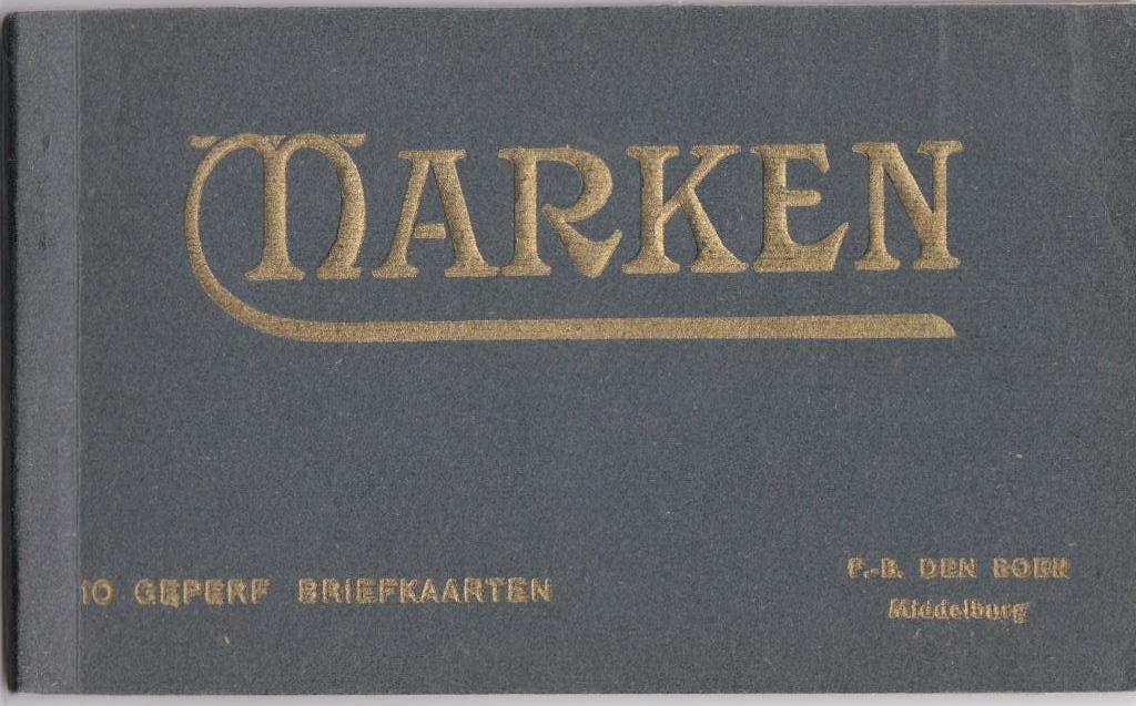marken 10 geperf briefkaarten 1935-1950 in map, Verzamelen, Ansichtkaarten | Nederland, Noord-Holland, Voor 1920, Ophalen of Verzenden