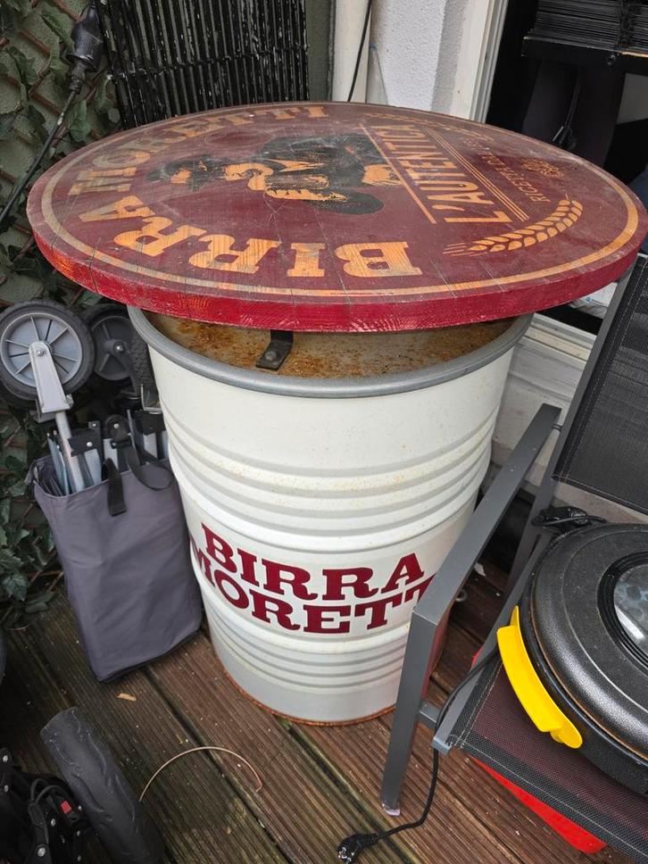 Birra Moretti statafel - Unieke blikvanger voor uw tuin/bar, Tuin en Terras, Tuinmeubel-accessoires, Ophalen