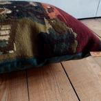 Vintage Tijger uniek handmade kussen "de Goudweger", Vierkant, Nieuw, Rubensplein 10a Schiedam, Insta: luckyvintage_shop