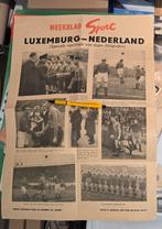 Ous Affiche bijlage voetbal Luxemburg Nederland 1946 Lenstra, Ophalen of Verzenden, Gebruikt, Overige binnenlandse clubs, Poster, Plaatje of Sticker