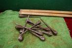 11 grote decoratieve hoefnagels ijzer, Ophalen of Verzenden