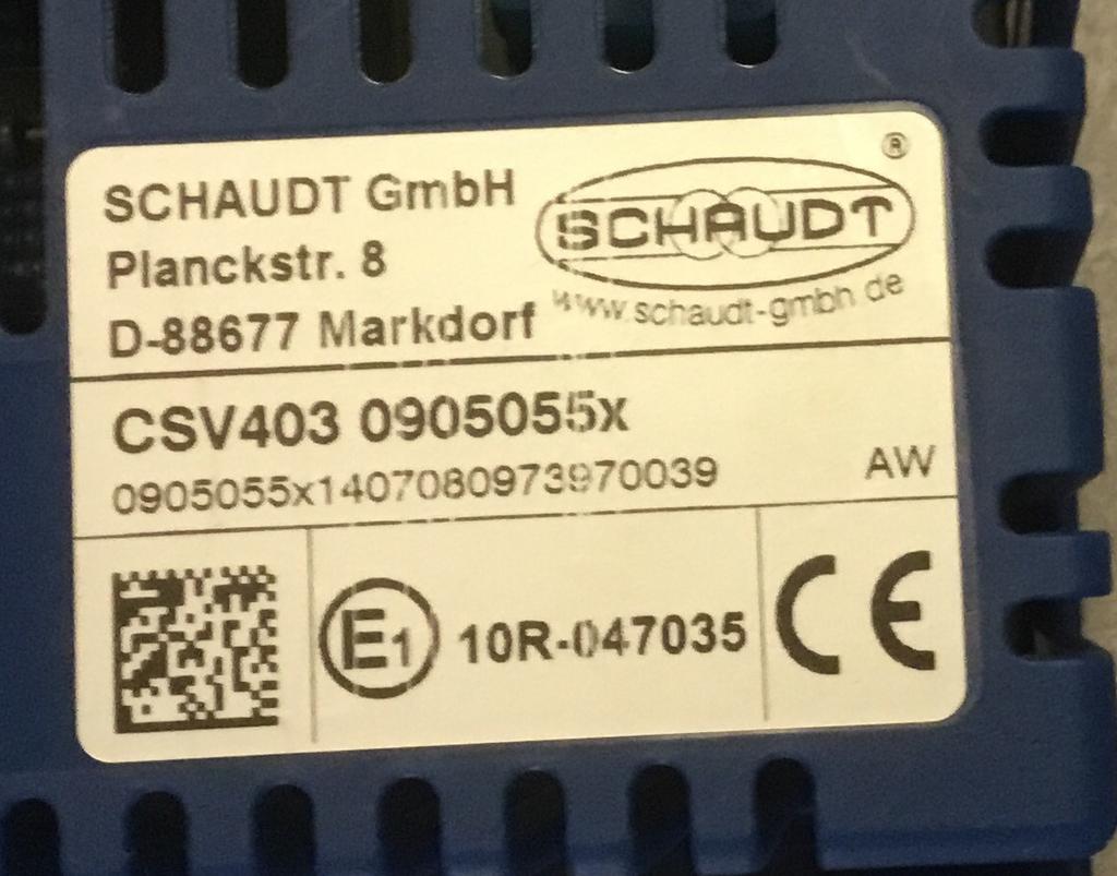 Schaudt CSV403 voeding, Schaudt, Zo goed als nieuw, Service@schaudt.de, Planckstr. 8 Markdorf