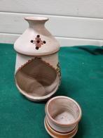 -	Geurkaars houder aardewerk tafel haard, Ophalen of Verzenden, 'T Olde Gre-j, Info@toldegrej.nl, Endepoelstraat 20f Didam