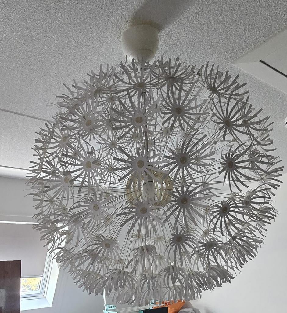 Lamp/bloemen/wit, Ophalen