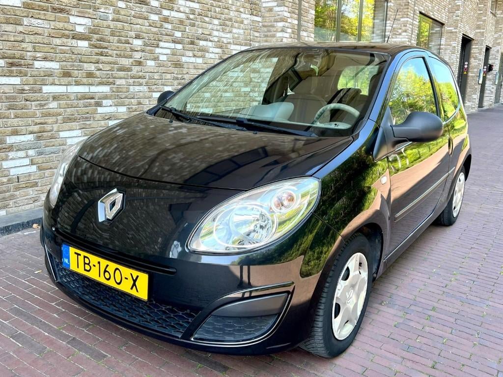 Renault Twingo 1.1 2009 Zwart Metalic, Bleutooth/Telefoon/AC, Auto's, Voorwielaandrijving, Zwart, Metallic lak, Particulier