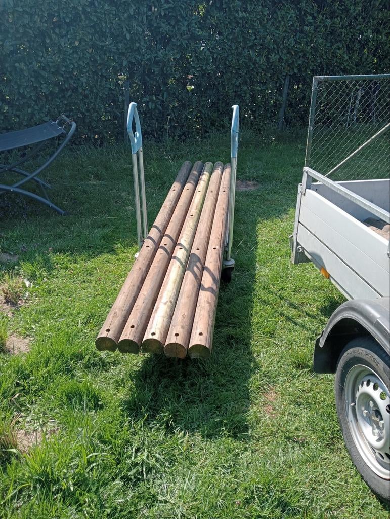 22 Geïmpregneerde palen 266cm - Zo goed als nieuw, Ophalen of Verzenden, Zo goed als nieuw, 250 cm of meer, Palen