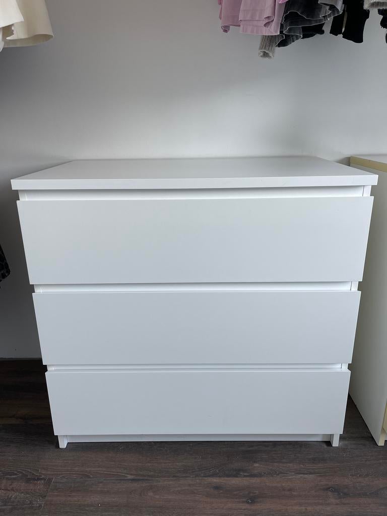 IKEA Malm ladekast, Huis en Inrichting, Kasten | Ladekasten, Ophalen, 50 tot 100 cm, Zo goed als nieuw, 3 of 4 laden