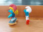 Skateboard smurfin en skeeler smurf De Smurfen, Ophalen of Verzenden