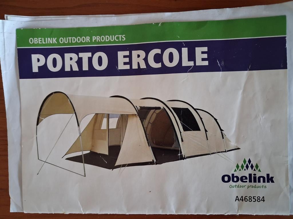 Obelink Porto Ercole tent - Gebruikt, goede staat, Caravans en Kamperen, Tenten, Ophalen, Gebruikt