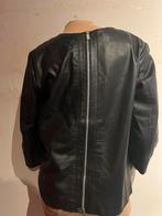 Goosecraft blouse met rits echt leer xl origineel zgan, Zwart, G, B, Ophalen of Verzenden