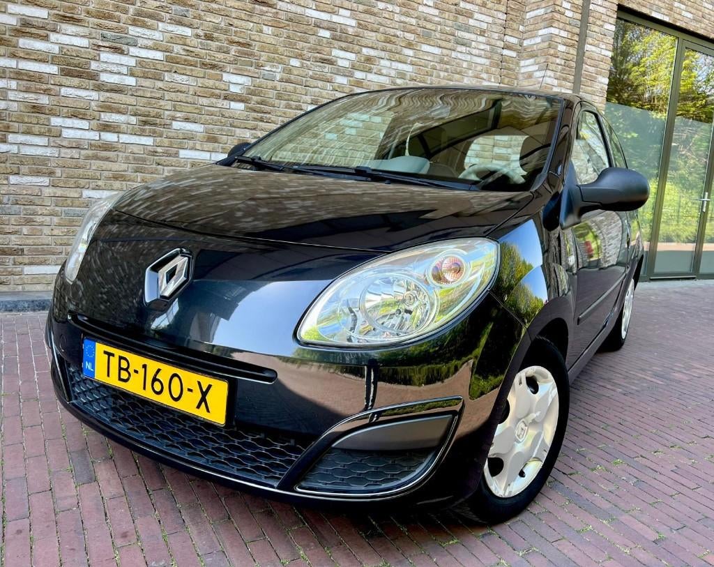 Renault Twingo 1.1 2009 Zwart Metalic, Bleutooth/Telefoon/AC, Auto's, Voorwielaandrijving, Zwart, Metallic lak, Particulier