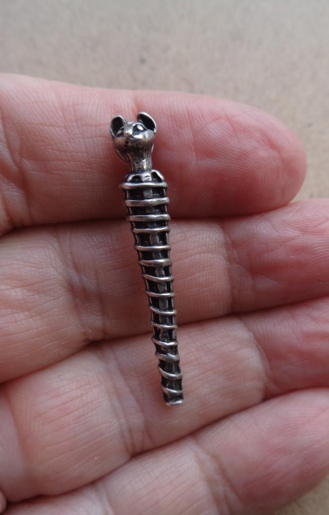 zilveren Egyptische hanger [556], Verzenden, Zo goed als nieuw, Zilver, Zilver