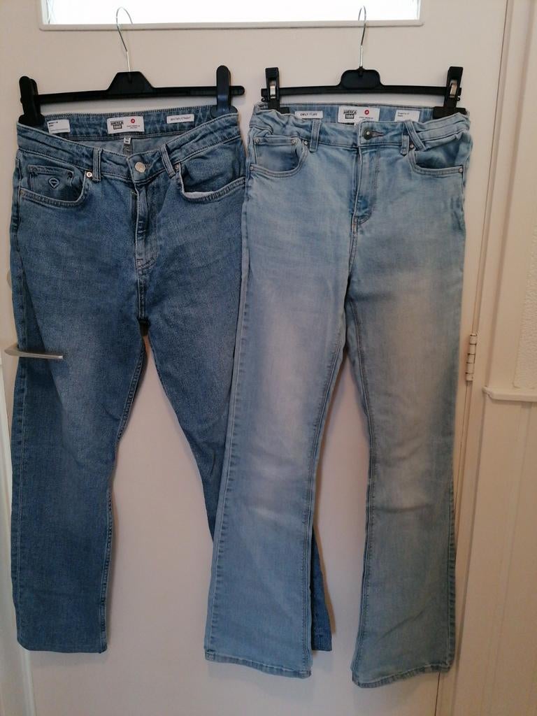 2 America Today spijkerbroeken maat158 /164, Ophalen of Verzenden, Gedragen, Blauw