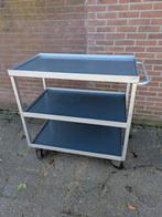 Zwaar belastbare serveerwagen magazijnwagen, Ophalen of Verzenden, Zo goed als nieuw, Minder dan 100 cm