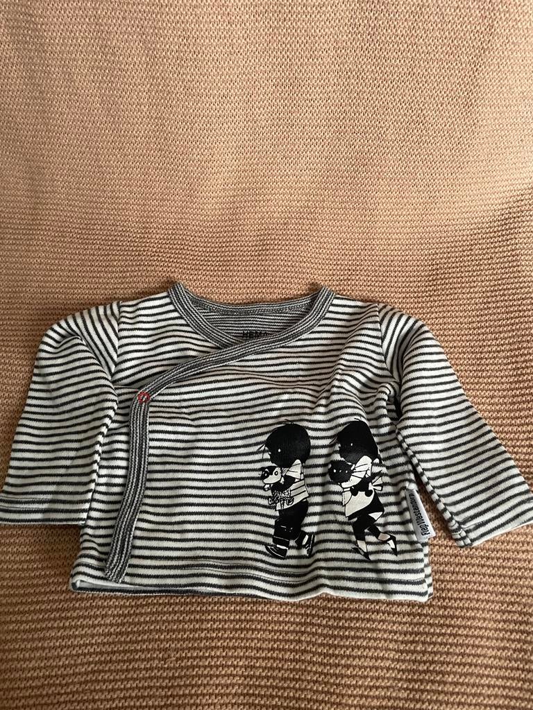 Hema overslagshirtje gestreept met Fiep Westendorp print, Kinderen en Baby's, Babykleding | Maat 56, Ophalen, Nieuw, Jongetje of Meisje