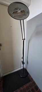 Zwarte vloerlamp / uplighter met dimmer, Ophalen, Gebruikt, Metaal, Modern