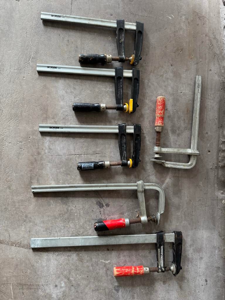 Diverse lijmklemmen - Ironside & meer, Doe-het-zelf en Verbouw, Gereedschap | Handgereedschap, Ophalen of Verzenden, Gebruikt