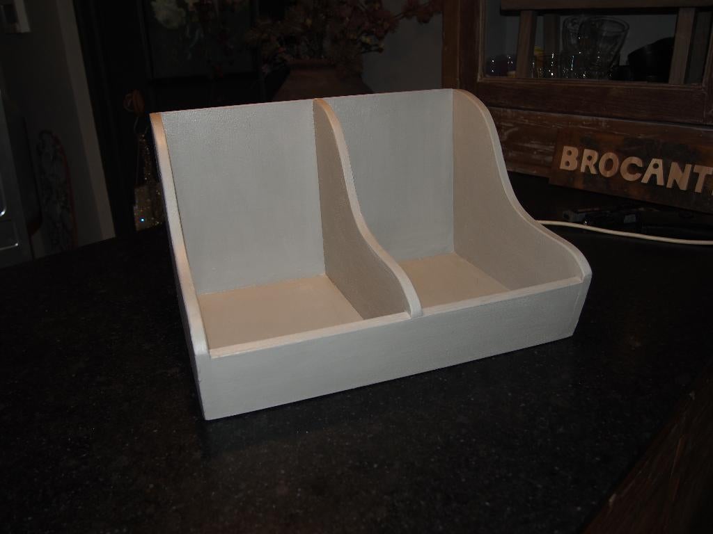 Grijze  Houten Gruttersbak, Huis en Inrichting, Ophalen of Verzenden, Gebruikt