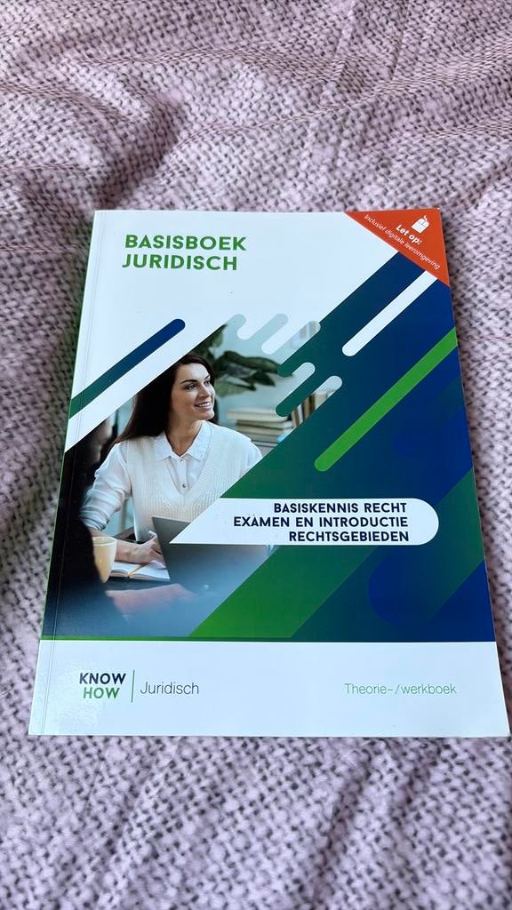 Basisboek Juridisch, Boeken, Ophalen of Verzenden, Gelezen, Overige niveaus, Overige vakken