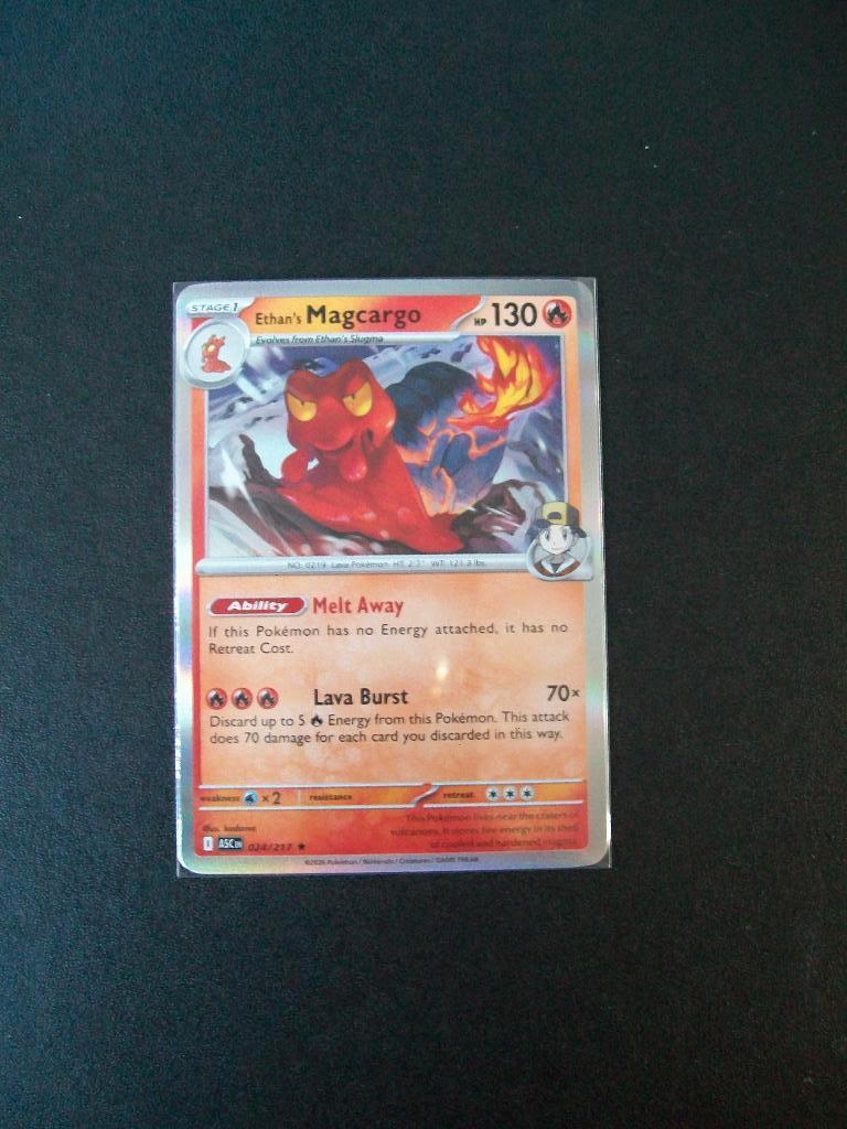 8246 Nieuwe Pokemon Kaart holo rare Ethan's MAGCARGO 024/217, Verzenden, Nieuw, Losse kaart, Foil