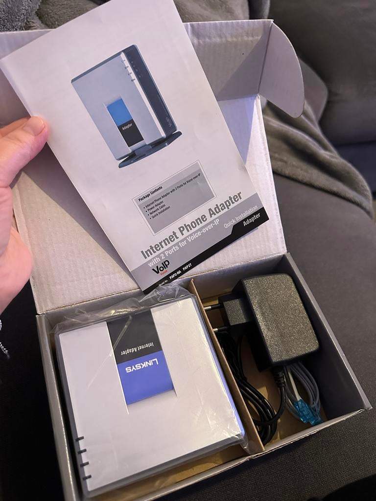 Linksys VoIP Internet Telefoon Adapter Nieuw in Doos, Ophalen, Nieuw, Toebehoren