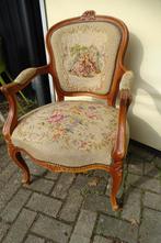 Damesfauteuil Gobelin met notenhout, Ophalen, Gebruikt, Barok, Minder dan 75 cm