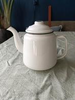 Loods 5 Emaille Theepot Wit, Huis en Inrichting, Keuken | Servies, Ophalen of Verzenden, Overige materialen, Overige stijlen, Overige typen