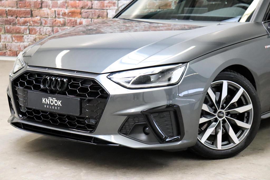 Audi A4 Avant 35 TFSI S Edition Competition Automaat / Panor, Gebruikt, 4 cilinders, Origineel Nederlands, Zilver of Grijs