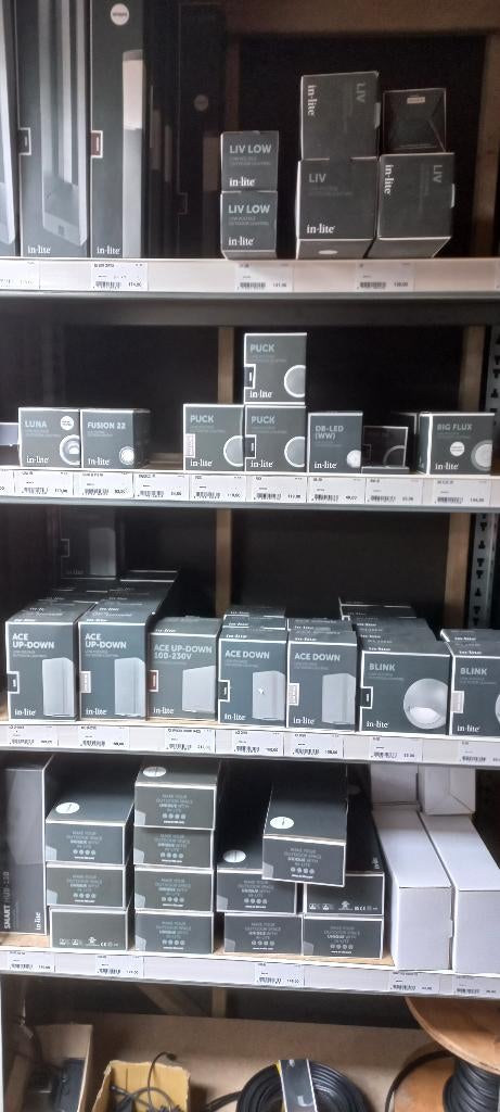 In-Lite verlichting, Tuin en Terras, Buitenverlichting, Nieuw, Overige typen, Aluminium, Minder dan 50 watt, Netvoeding, Ophalen of Verzenden