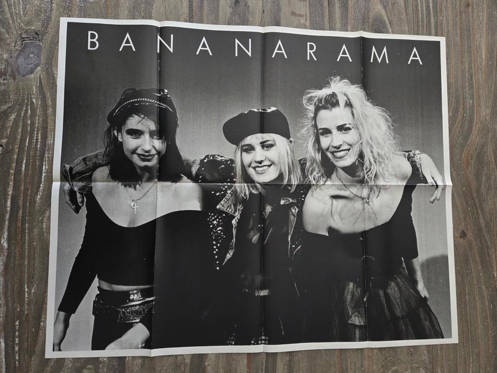 80s Poster van de band Bananarama, Ophalen of Verzenden, Overige onderwerpen