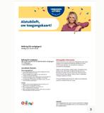 1 toegangskaart Ballorig, Tickets en Kaartjes, Eén persoon, Ticket of Toegangskaart