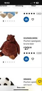 Grote en Zachte IKEA DJUNGELSKOG Knuffelbeer, Ophalen, Gebruikt, Beer