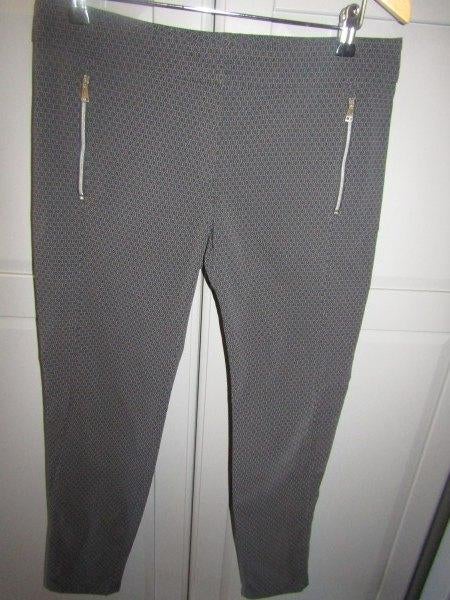 G453 Zerres mt 40 normal broek ritsen zwart grijs stretch, Maat 38/40 (M), Zwart, Ophalen of Verzenden, Zo goed als nieuw
