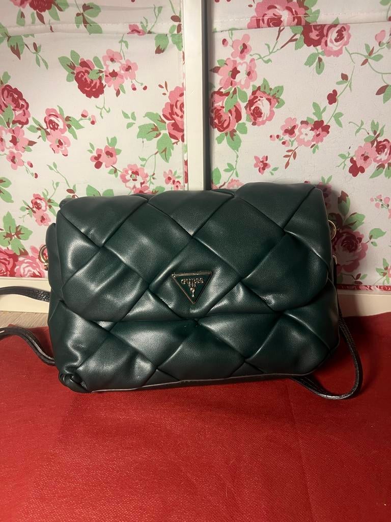 Mooie Guess tas - Zo goed als nieuw!, Verzenden, Zo goed als nieuw, Groen, Handtas