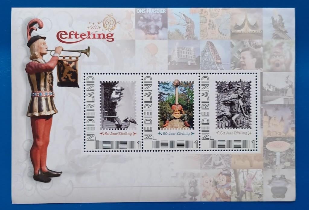 Pers. Postzegelvel 60 jaar Efteling - 2012, Postzegels en Munten, Postzegels | Nederland, Verzenden, Na 1940, Postfris
