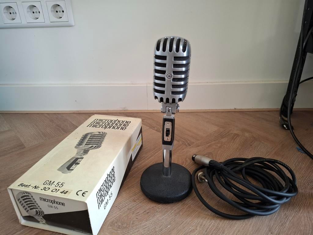 Microfoon GM55 met snoer en standaard, Ophalen of Verzenden